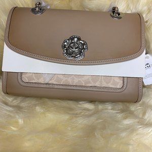Coated Canvas Signature Soft Parker Shoulder Bag